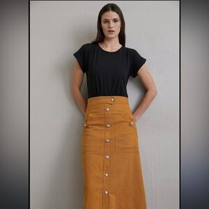 Veronica Beard Larsen Two Tone Midi Dress